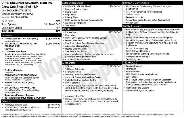 New 2026 Chevrolet Silverado 1500 RST AWD/4WD image 32