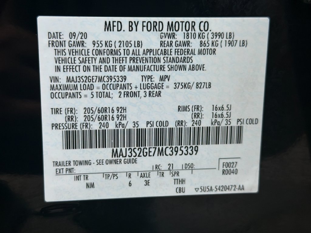 Used 2021 Ford EcoSport SE w/ SE Convenience Package FWD image 33
