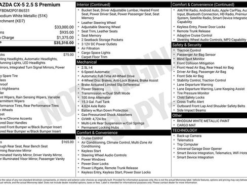 Used 2023 MAZDA CX-5 AWD 2.5 S w/ Premium Package image 3