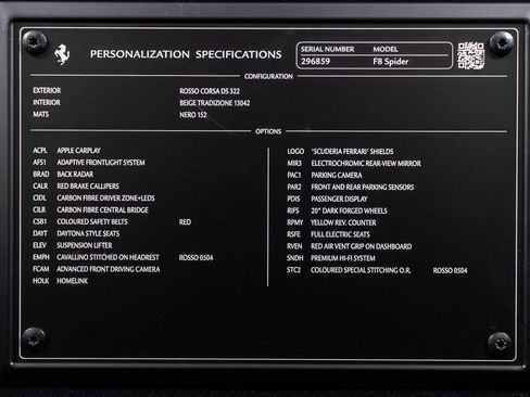 Certified 2023 Ferrari F8 Tributo RWD image 59