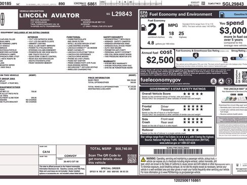 Certified 2025 Lincoln Aviator Reserve image 2