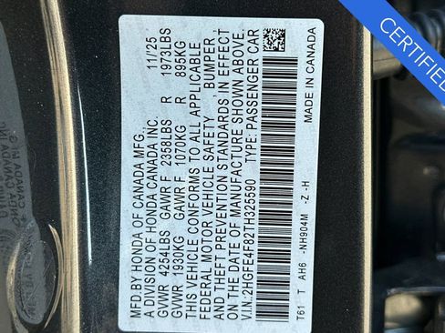 Certified 2026 Honda Civic Sport image 32