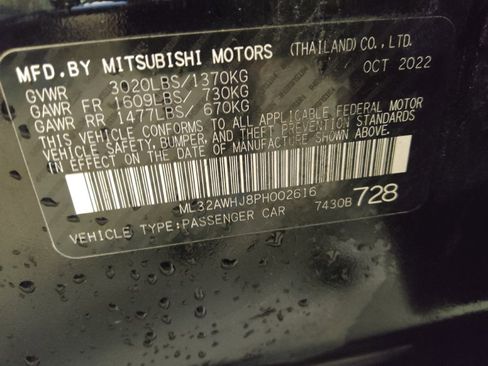 Used 2023 Mitsubishi Mirage Black Edition FWD image 33