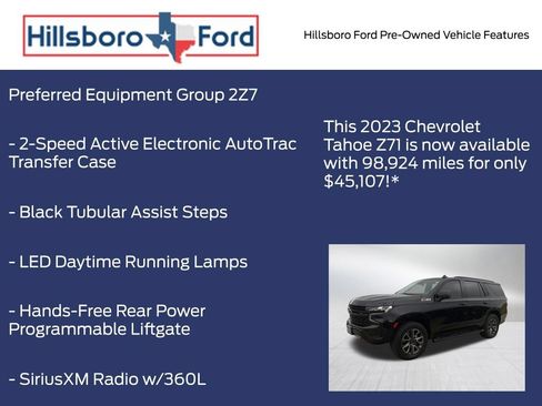 Used 2023 Chevrolet Tahoe Z71 w/ Luxury Package AWD/4WD image 9