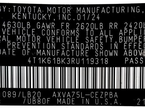 Certified 2024 Toyota Camry XSE w/ Navigation Package AWD/4WD image 24