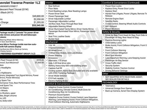 Used 2023 Chevrolet Traverse Premier image 12