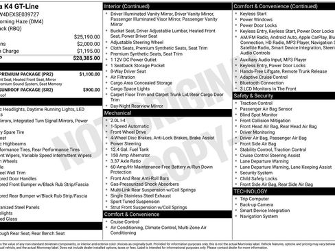 Certified 2025 Kia K4 GT-Line w/ GT-Line Premium Package image 28