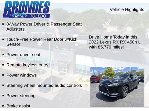 Used 2022 Lexus RX 450hL AWD w/ Premium Package image 12