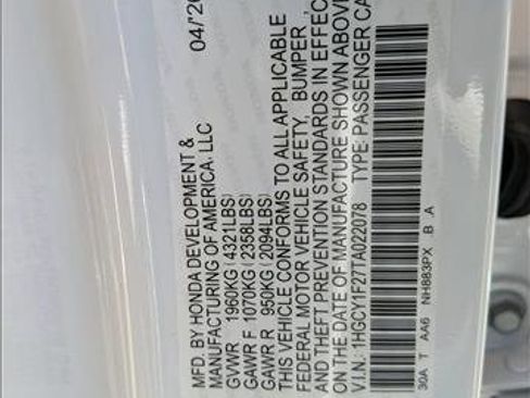 New 2026 Honda Accord LX image 17