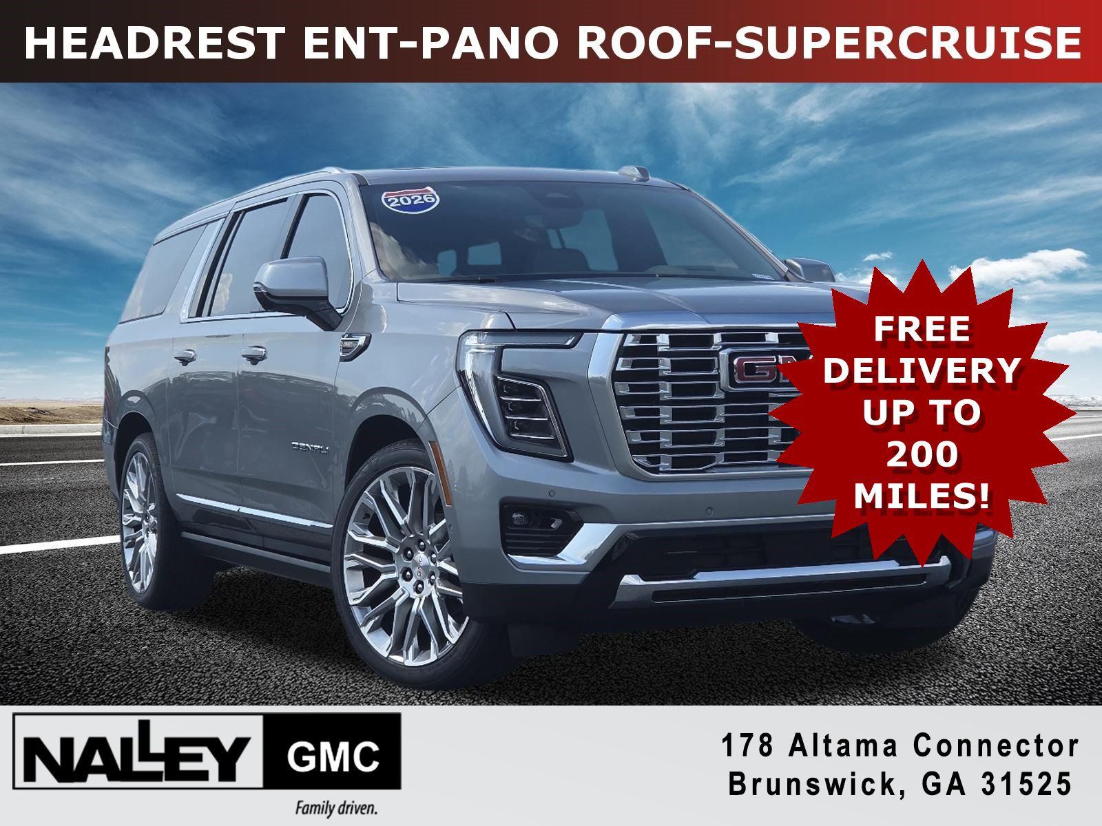 New 2026 GMC Yukon XL Denali w/ Denali Reserve Package AWD/4WD 360° Tour
