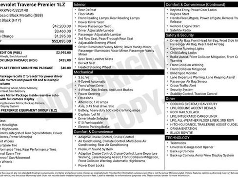 Used 2023 Chevrolet Traverse Premier w/ Redline Edition image 34