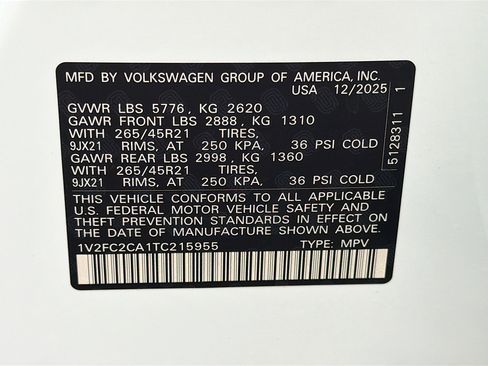 New 2026 Volkswagen Atlas Cross Sport SEL Premium R-Line AWD/4WD image 43
