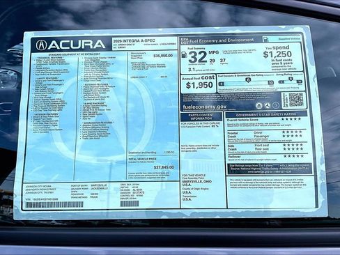 New 2026 Acura Integra A-Spec FWD image 25