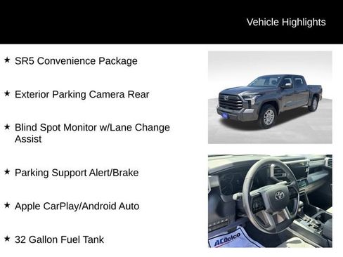 Used 2024 Toyota Tundra SR5 w/ SR5 Convenience Package AWD/4WD image 8