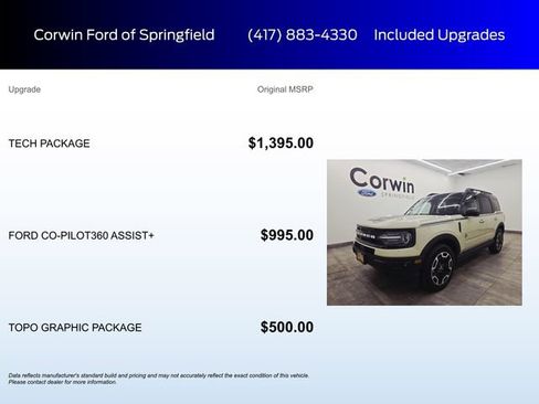 Certified 2024 Ford Bronco Sport Outer Banks w/ Tech Package AWD/4WD image 5