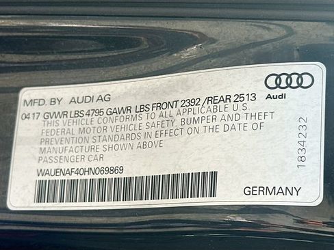 Used 2017 Audi A4 2.0T Premium Plus w/ Premium Plus Package AWD/4WD image 35