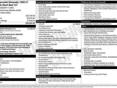 Used 2023 Chevrolet Silverado 1500 LT w/ Z71 Off-Road Package image 14