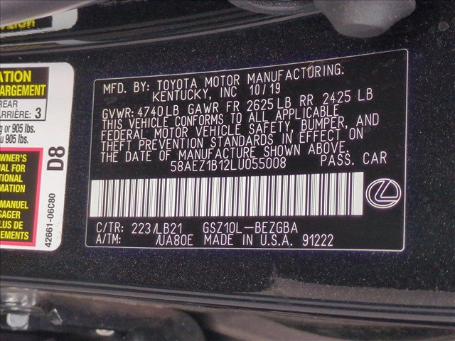 Used 2020 Lexus ES 350 w/ Accessory Package FWD image 26