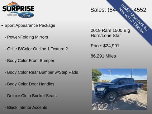 Used 2019 RAM 1500 Big Horn RWD image 20