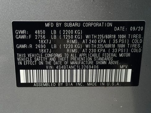 Used 2020 Subaru Outback Limited image 25