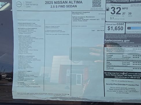 New 2025 Nissan Altima 2.5 S image 29