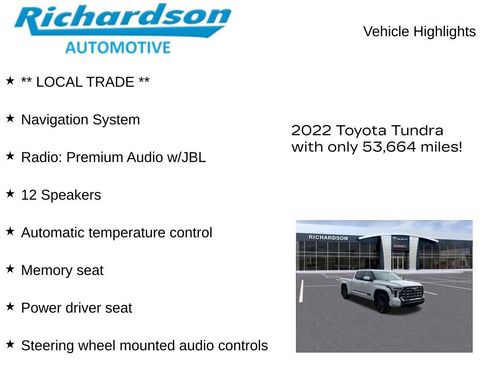 Used 2022 Toyota Tundra Platinum w/ Advanced Package image 10