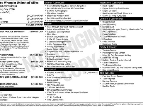 Used 2020 Jeep Wrangler Unlimited Willys image 4