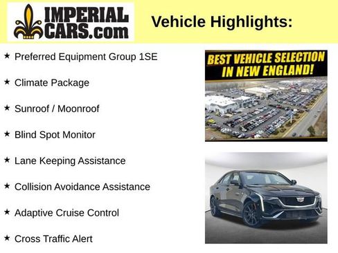 Used 2025 Cadillac CT4 Sport w/ Climate Package AWD/4WD image 3