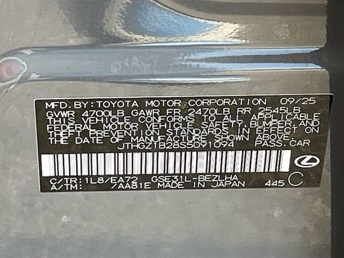 Used 2025 Lexus IS 350 F Sport w/ Navigation Package RWD image 33