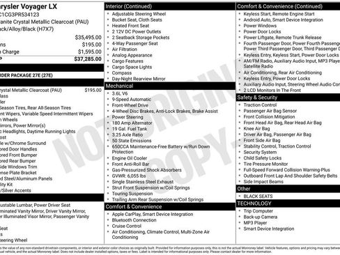 Used 2023 Chrysler Voyager LX FWD image 17