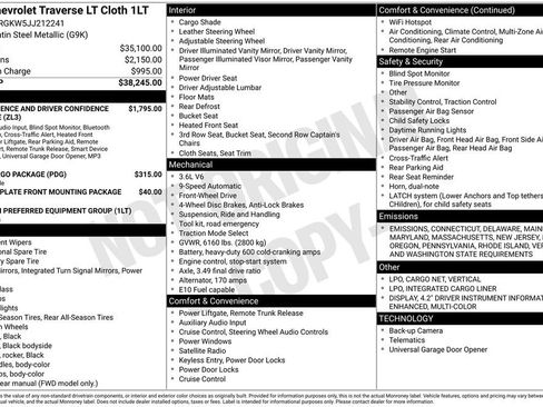 Used 2018 Chevrolet Traverse LT image 31