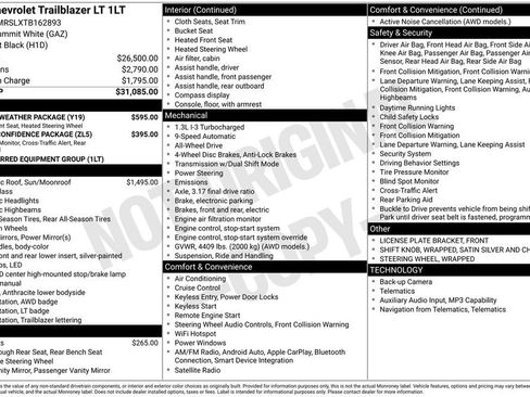 New 2026 Chevrolet TrailBlazer LT w/ LT Cold Weather Package AWD/4WD image 33