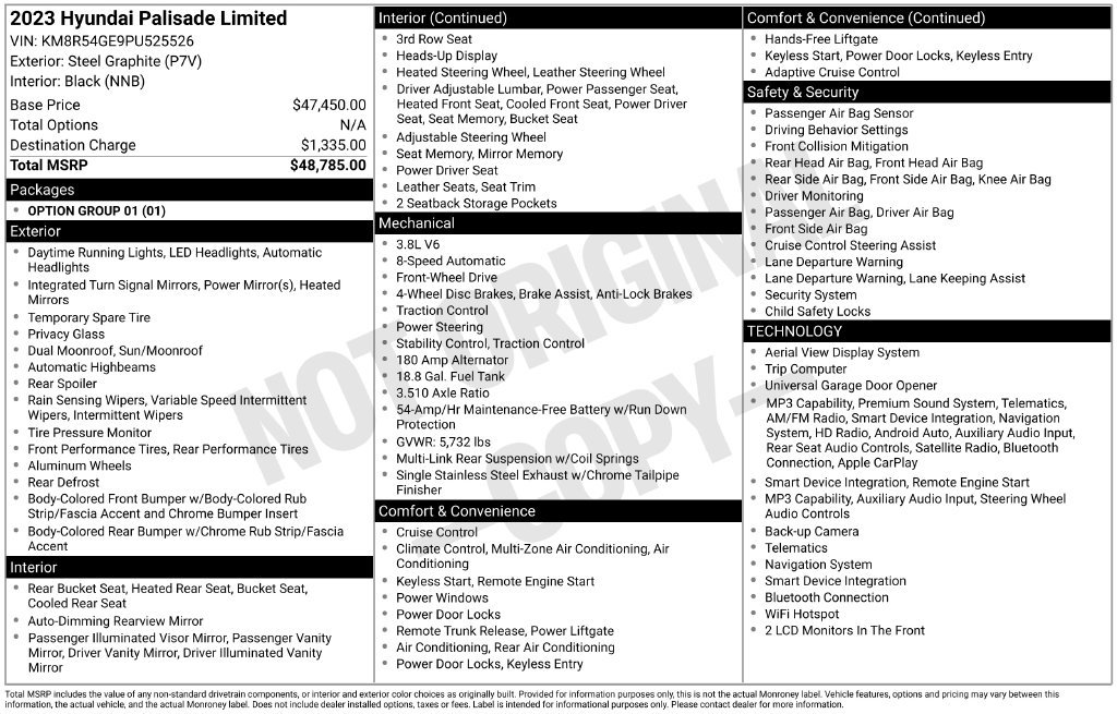 Used 2023 Hyundai Palisade Limited FWD image 6