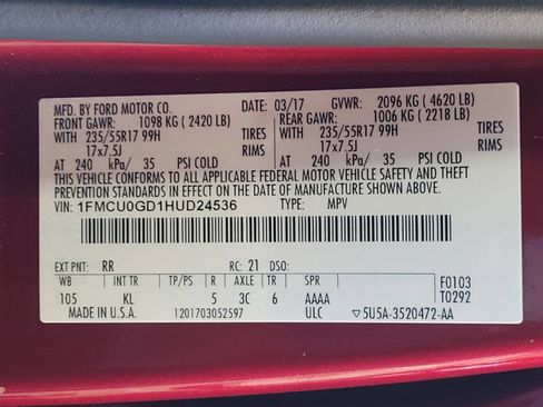 Used 2017 Ford Escape SE w/ Equipment Group 201A FWD image 33