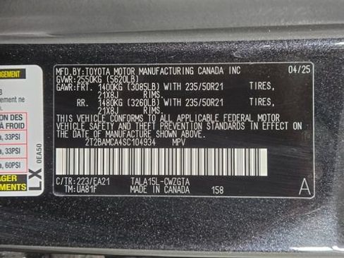 Certified 2025 Lexus RX 350 Premium w/ Convenience Package AWD/4WD image 31