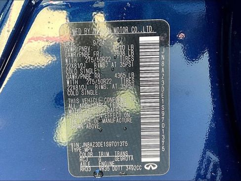 New 2025 INFINITI QX80 Sensory image 23