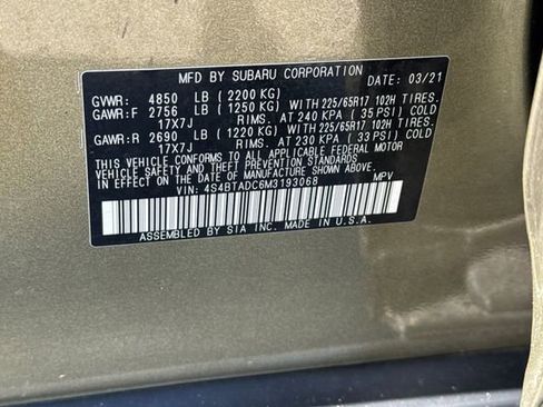 Used 2021 Subaru Outback Premium w/ Popular Package #1 AWD/4WD image 35