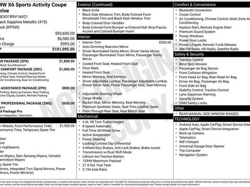 Certified 2024 BMW X6 M60i w/ Executive Package image 23