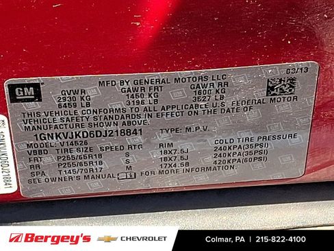 Used 2013 Chevrolet Traverse LT image 30