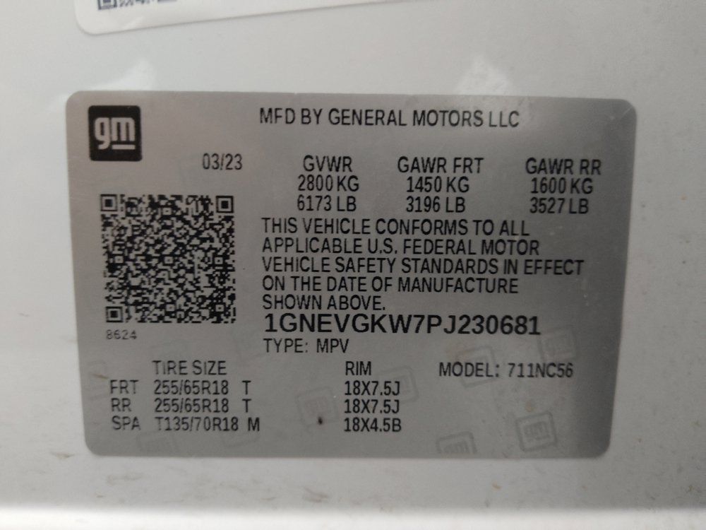 Used 2023 Chevrolet Traverse LT w/ LPO, Floor Liner Package AWD/4WD image 33