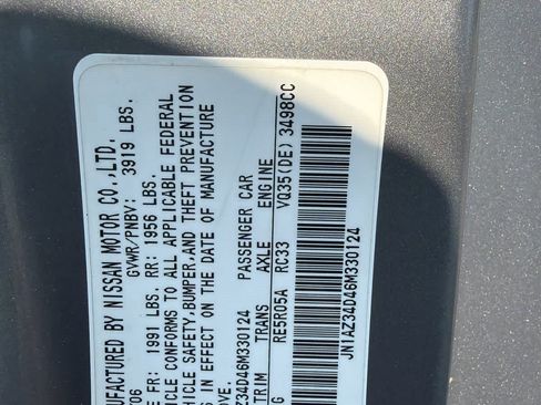 Used 2006 Nissan 350Z Enthusiast w/ (K96) Aerodynamics Pkg RWD image 16