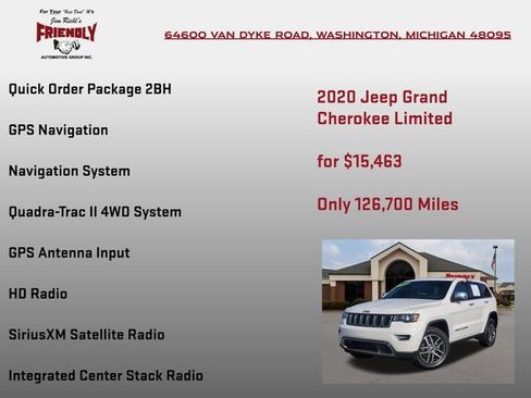 Used 2020 Jeep Grand Cherokee Limited AWD/4WD image 5
