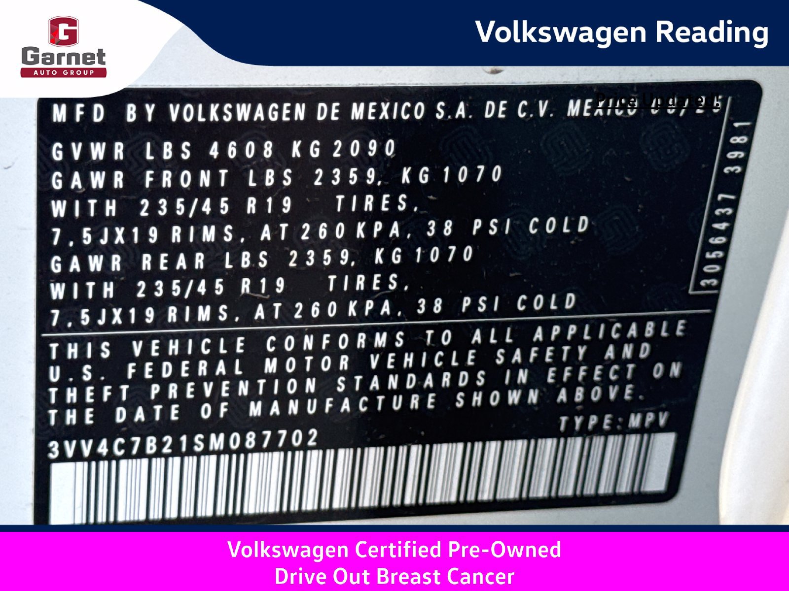 Certified 2025 Volkswagen Taos SEL AWD/4WD image 30