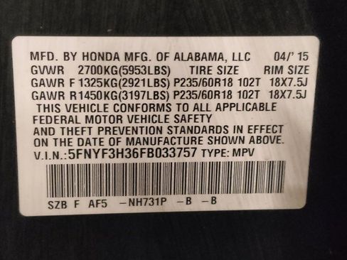 Used 2015 Honda Pilot SE image 33