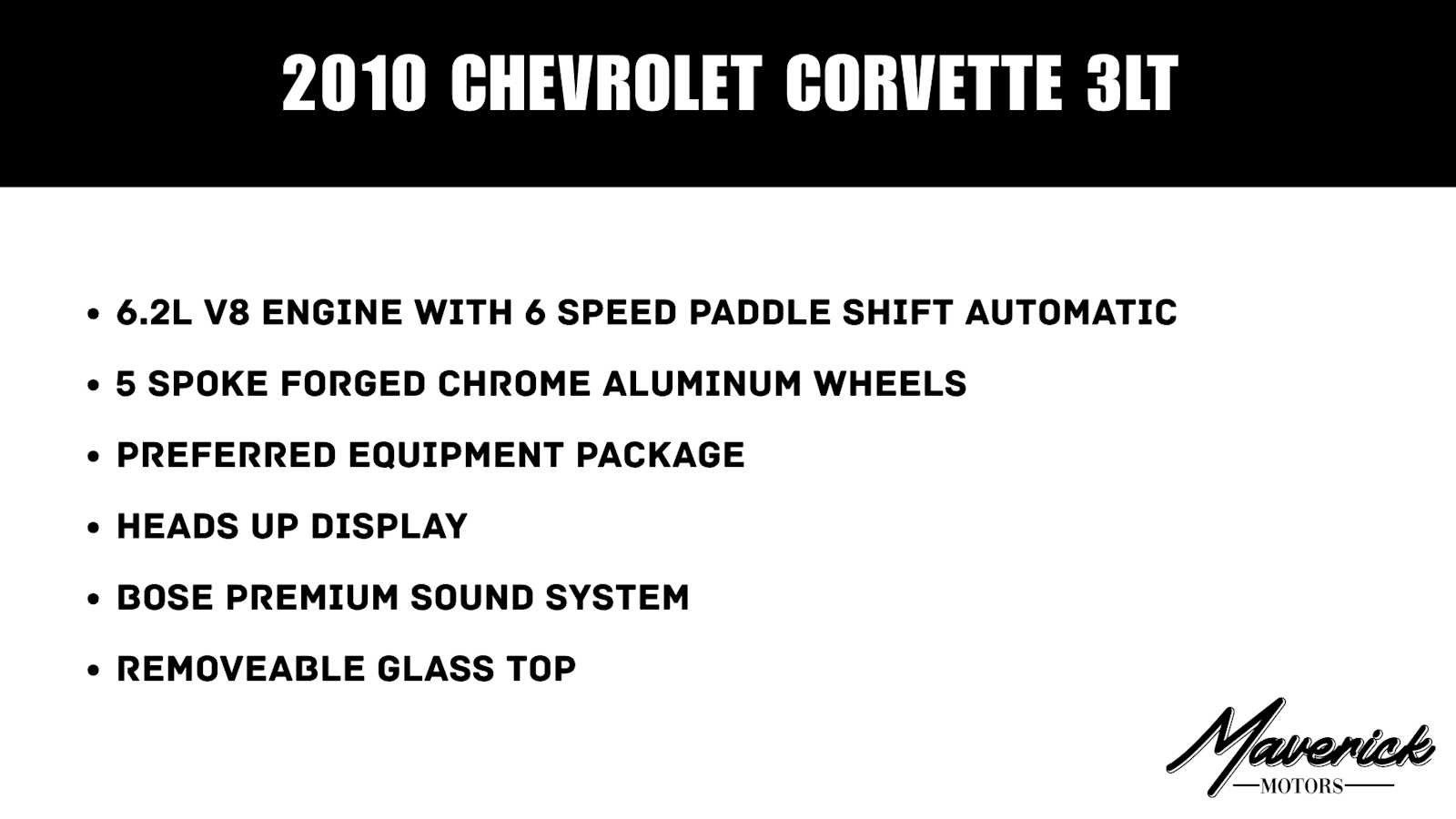 Used 2010 Chevrolet Corvette Coupe w/ Preferred Equipment Group RWD image 2