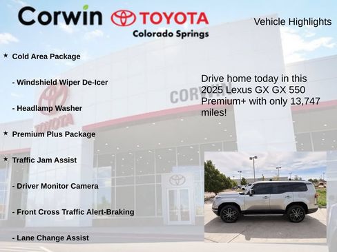 Used 2025 Lexus GX 550 w/ Accessory Package (2T) AWD/4WD image 7