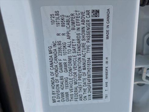 New 2026 Honda Civic FWD Hybrid Sedan image 19