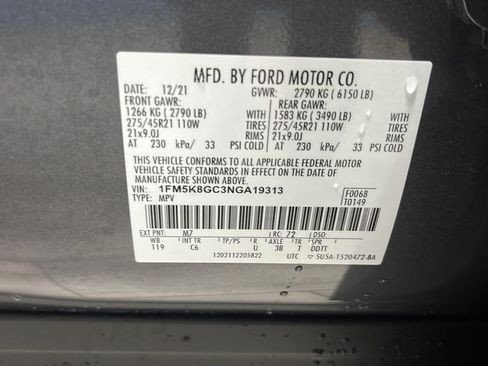 Used 2022 Ford Explorer ST w/ Equipment Group 401A AWD/4WD image 29