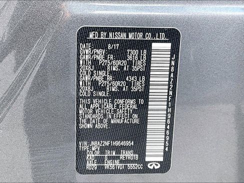 Used 2017 INFINITI QX80 2WD image 34