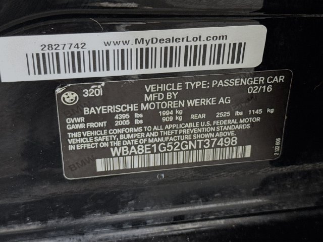 Used 2016 BMW 320i Sedan w/ Driver Assistance Package RWD image 41